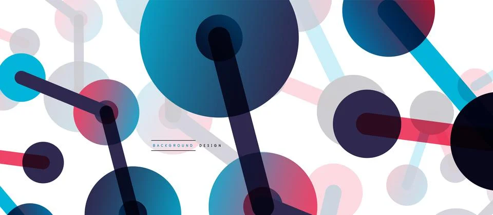 Network concept abstract background. Dots connection. Big data idea. Business Stock Illustration