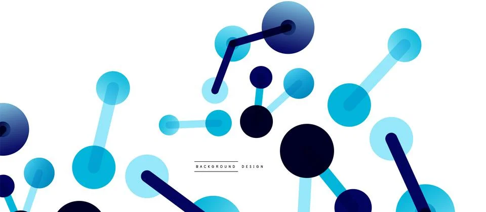 Network concept abstract background. Dots connection. Big data idea. Business Stock Illustration