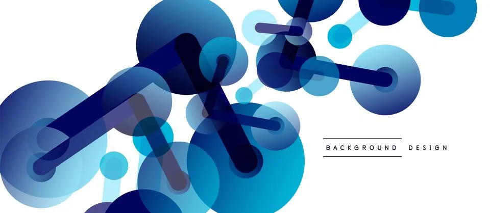 Network concept abstract background. Dots connection. Big data idea. Business Illustrazione stock
