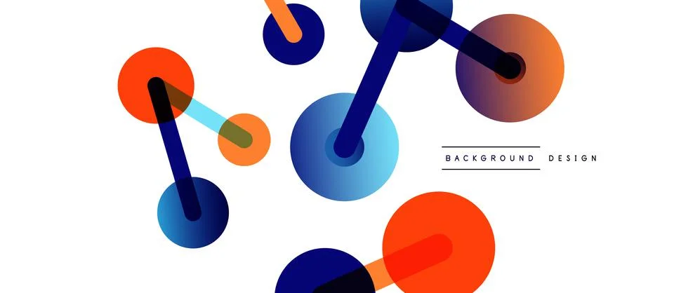 Network concept abstract background. Dots connection. Big data idea. Business Stock Illustration