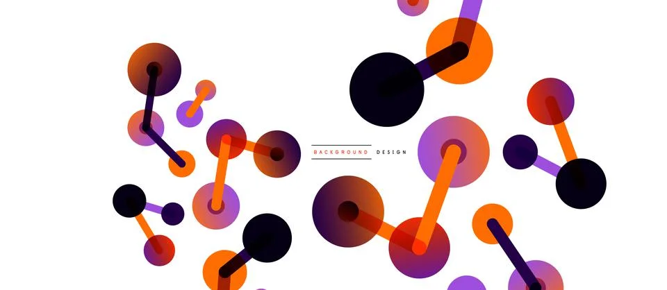 Network concept abstract background. Dots connection. Big data idea. Business Stock Illustration
