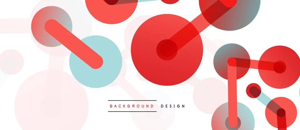 Network concept abstract background. Dots connection. Big data idea. Business Illustrazione stock