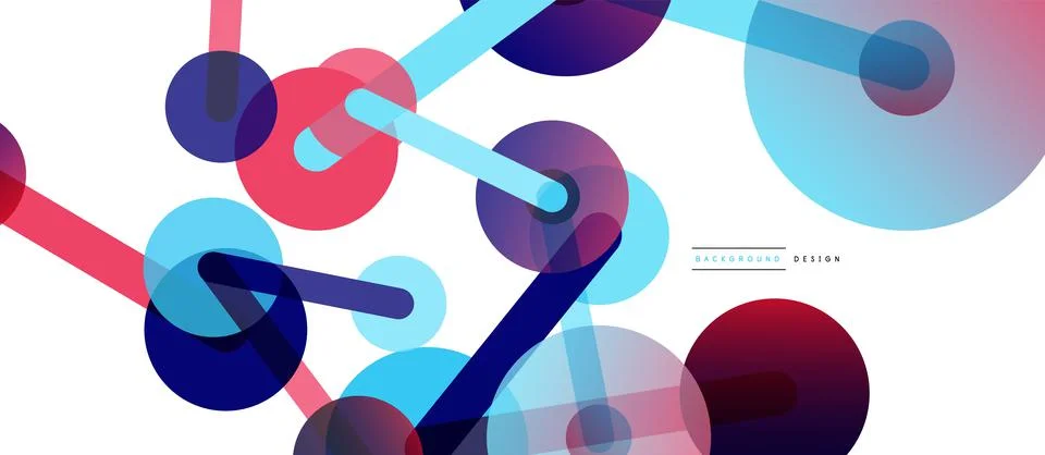 Network concept abstract background. Dots connection. Big data idea. Business Stock Illustration