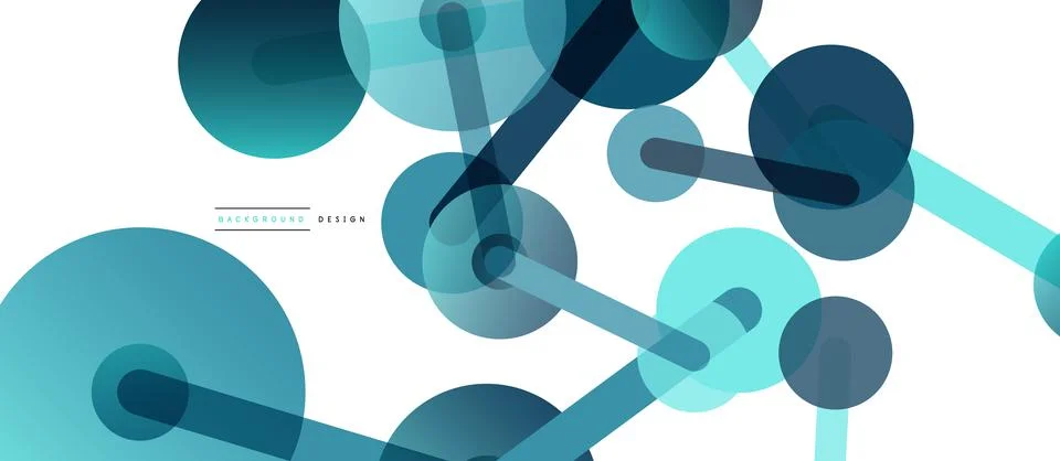 Network concept abstract background. Dots connection. Big data idea. Business Illustrazione stock