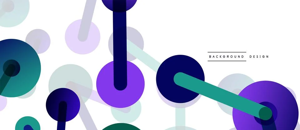 Network concept abstract background. Dots connection. Big data idea. Business Illustrazione stock