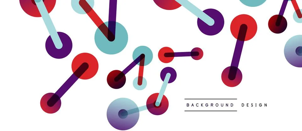 Network concept abstract background. Dots connection. Big data idea. Business Stock Illustration