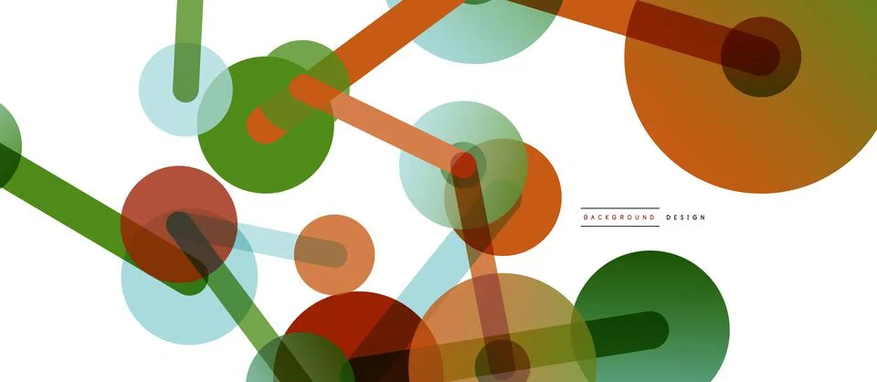 Network concept abstract background. Dots connection. Big data idea. Business Stock Illustration