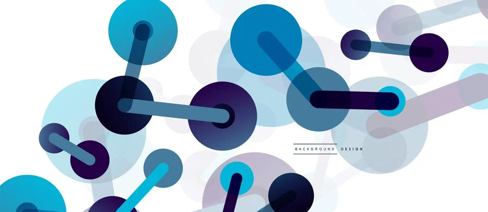 Network concept abstract background. Dots connection. Big data idea. Business Stock Illustration
