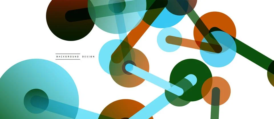 Network concept abstract background. Dots connection. Big data idea. Business Illustrazione stock