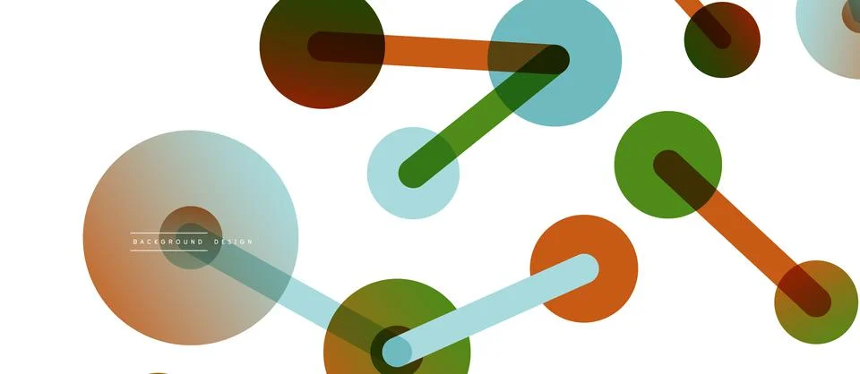 Network concept abstract background. Dots connection. Big data idea. Business Stock Illustration