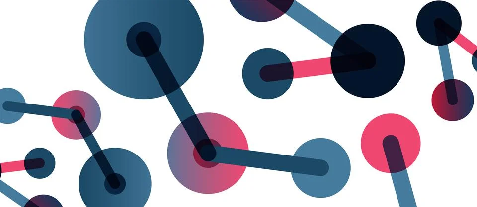 Network concept abstract background. Dots connection. Big data idea. Business Stock Illustration