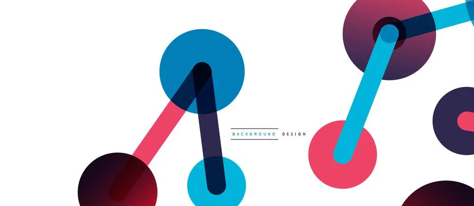 Network concept abstract background. Dots connection. Big data idea. Business Stock Illustration