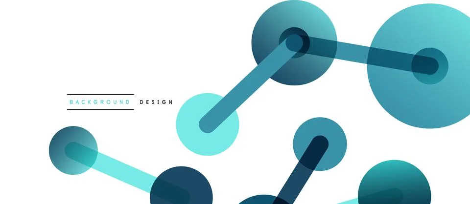 Network concept abstract background. Dots connection. Big data idea. Business Stock Illustration