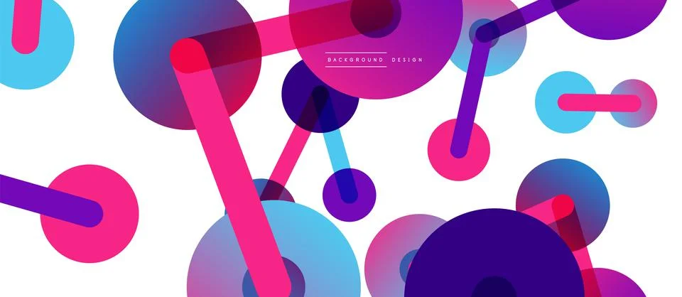 Network concept abstract background. Dots connection. Big data idea. Business Stock Illustration