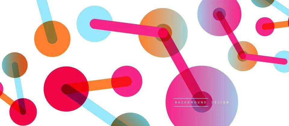 Network concept abstract background. Dots connection. Big data idea. Business 스톡 일러스트