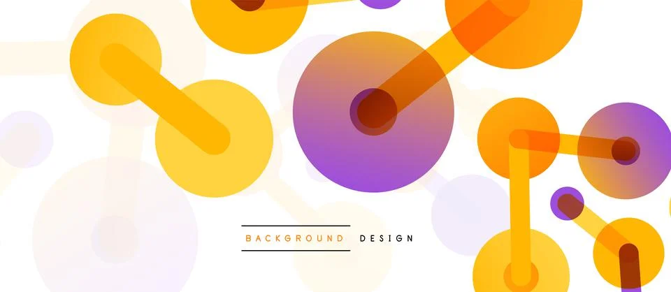 Network concept abstract background. Dots connection. Big data idea. Business Stock Illustration