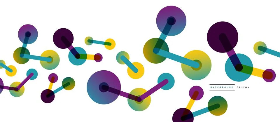 Network concept abstract background. Dots connection. Big data idea. Business 스톡 일러스트