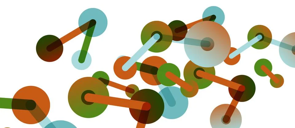 Network concept abstract background. Dots connection. Big data idea. Business Stock Illustration