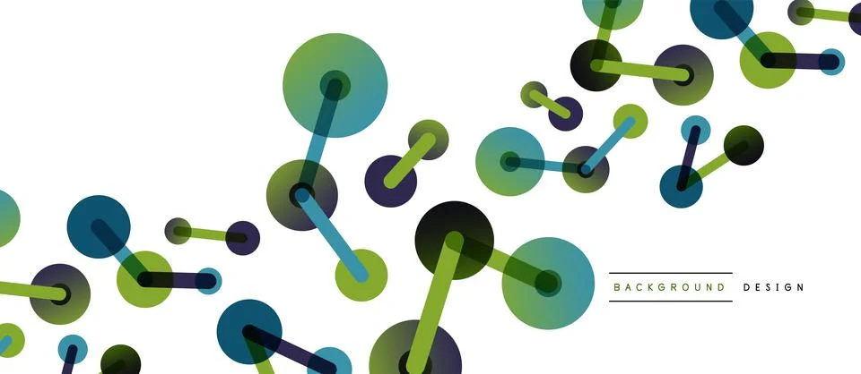 Network concept abstract background. Dots connection. Big data idea. Business Illustrazione stock