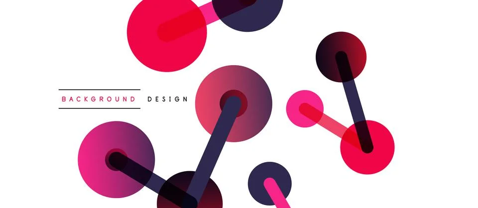 Network concept abstract background. Dots connection. Big data idea. Business Stock Illustration