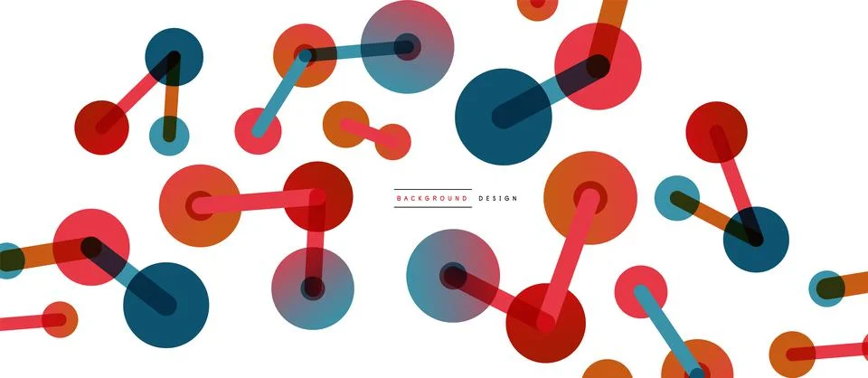 Network concept abstract background. Dots connection. Big data idea. Business Stock Illustration