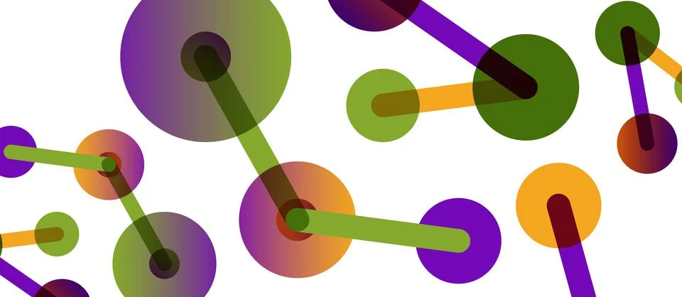 Network concept abstract background. Dots connection. Big data idea. Business Illustrazione stock