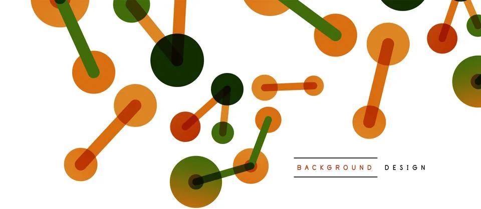 Network concept abstract background. Dots connection. Big data idea. Business Stock Illustration