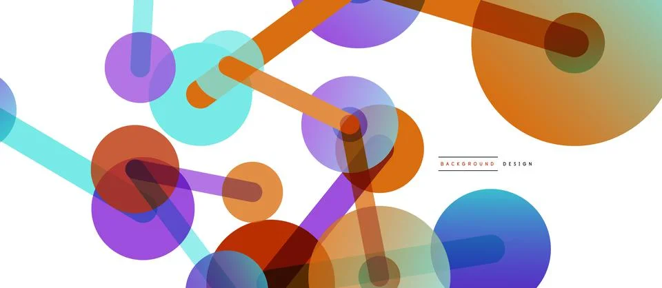 Network concept abstract background. Dots connection. Big data idea. Business Illustrazione stock