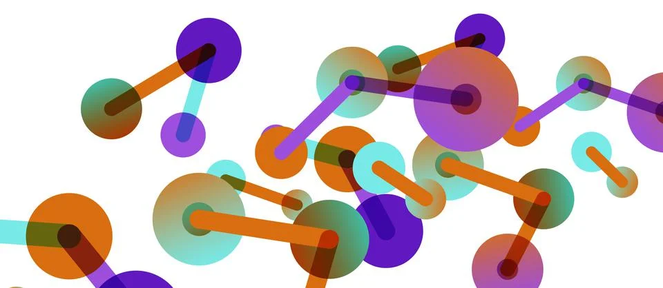 Network concept abstract background. Dots connection. Big data idea. Business Stock Illustration