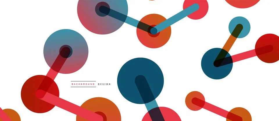 Network concept abstract background. Dots connection. Big data idea. Business Stock Illustration