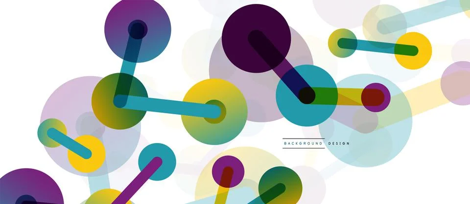Network concept abstract background. Dots connection. Big data idea. Business Illustrazione stock