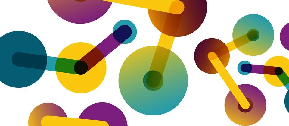 Network concept abstract background. Dots connection. Big data idea. Business Stock Illustration