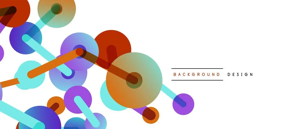 Network concept abstract background. Dots connection. Big data idea. Business Stock Illustration