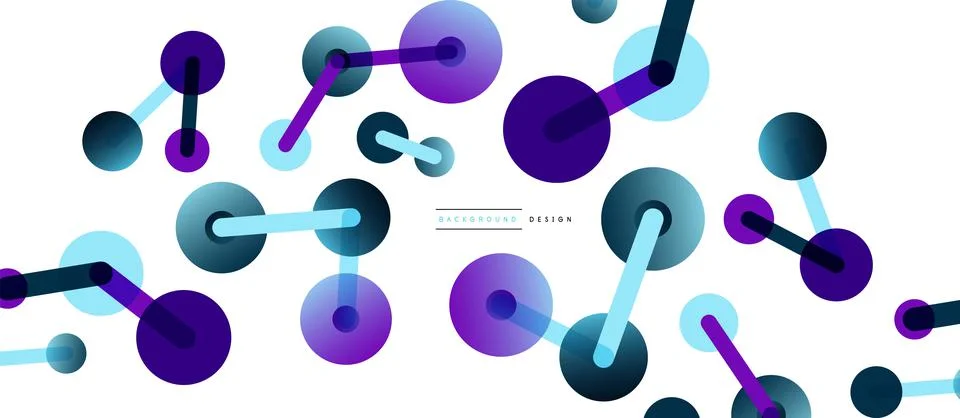 Network concept abstract background. Dots connection. Big data idea. Business Stock Illustration