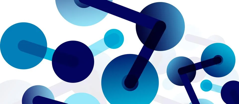 Network concept abstract background. Dots connection. Big data idea. Business Stock Illustration