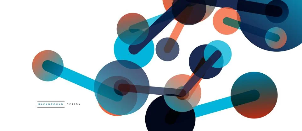 Network concept abstract background. Dots connection. Big data idea. Business Illustrazione stock