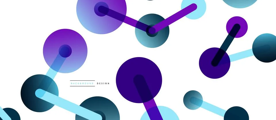 Network concept abstract background. Dots connection. Big data idea. Business Stock Illustration