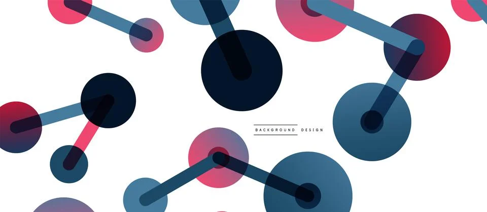 Network concept abstract background. Dots connection. Big data idea. Business Stock Illustration