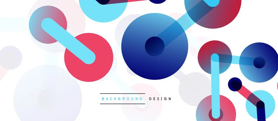 Network concept abstract background. Dots connection. Big data idea. Business Illustrazione stock