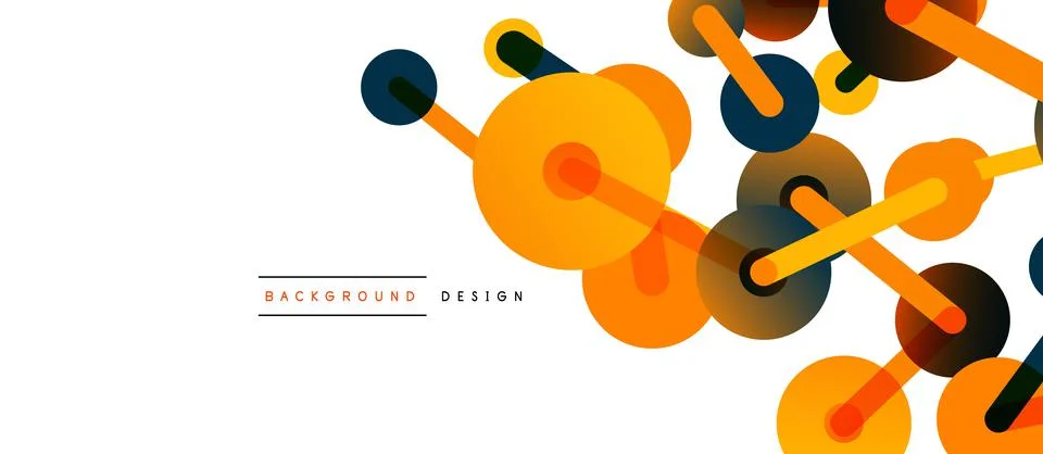 Network concept abstract background. Dots connection. Big data idea. Business Stock Illustration