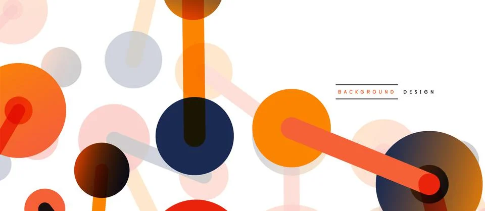 Network concept abstract background. Dots connection. Big data idea. Business Illustrazione stock