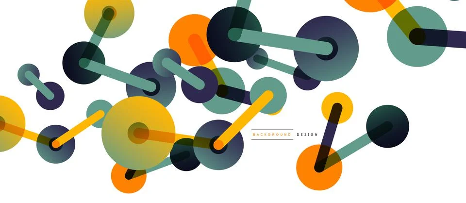 Network concept abstract background. Dots connection. Big data idea. Business Illustrazione stock