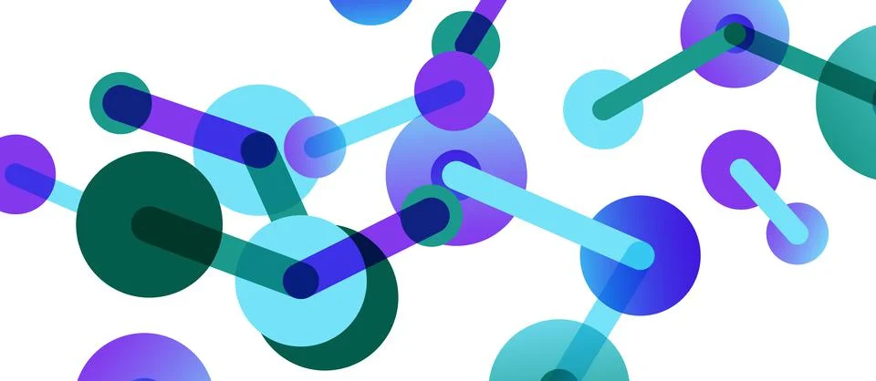 Network concept abstract background. Dots connection. Big data idea. Business Stock Illustration