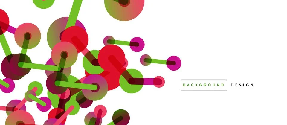 Network concept abstract background. Dots connection. Big data idea. Business Stock Illustration