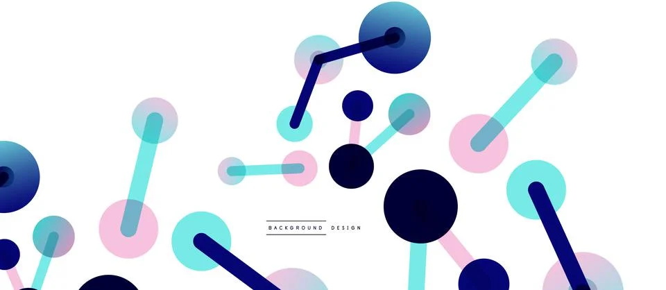 Network concept abstract background. Dots connection. Big data idea. Business Illustrazione stock