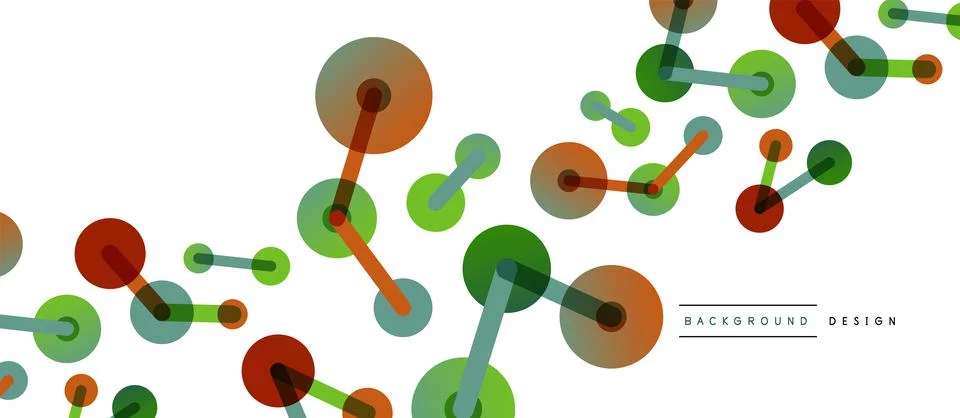 Network concept abstract background. Dots connection. Big data idea. Business Illustrazione stock