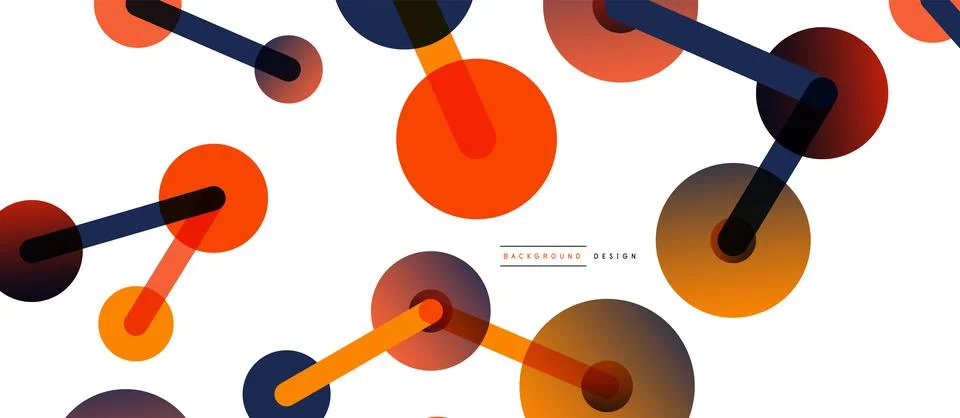 Network concept abstract background. Dots connection. Big data idea. Business Stock Illustration