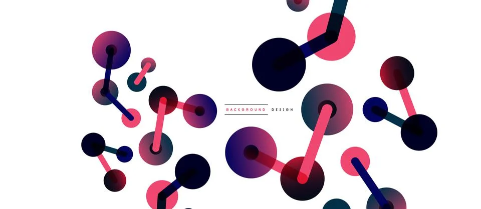 Network concept abstract background. Dots connection. Big data idea. Business Stock Illustration