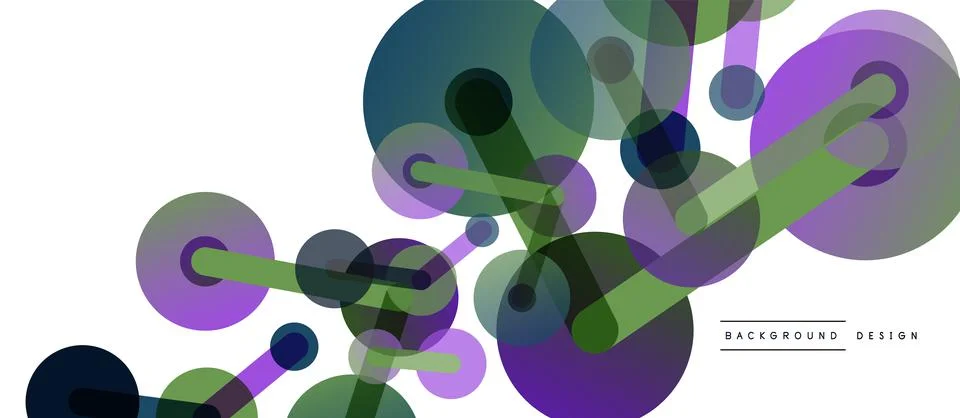 Network concept abstract background. Dots connection. Big data idea. Business Illustrazione stock