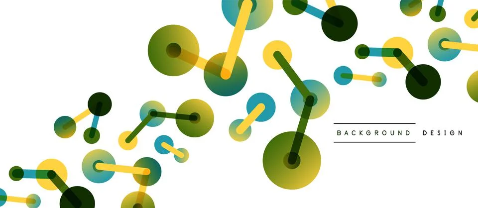 Network concept abstract background. Dots connection. Big data idea. Business Stock Illustration